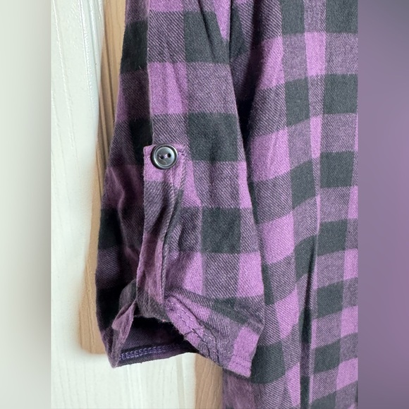 Flamingo Urban Black and Purple Checkered Shirt - Picture 2 of 6